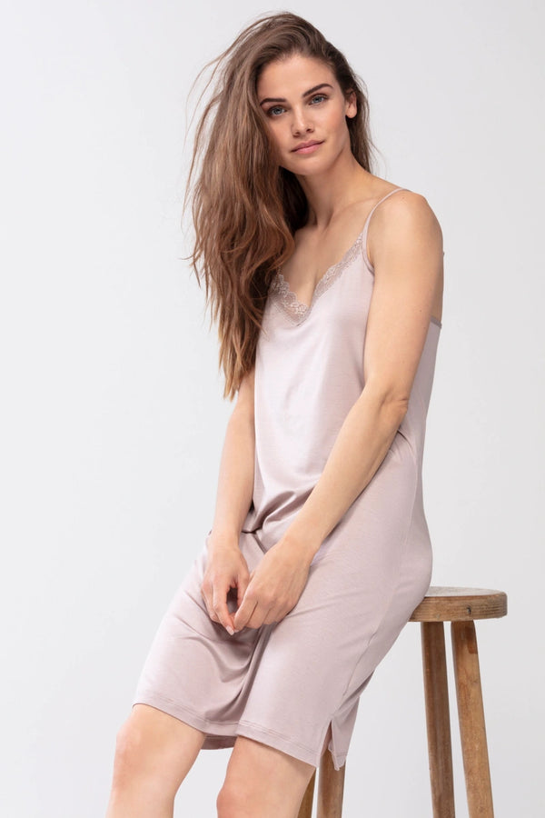 Mey Luise Spaghetti Strap Chemise - New Toffee - CURATED LINGERIE