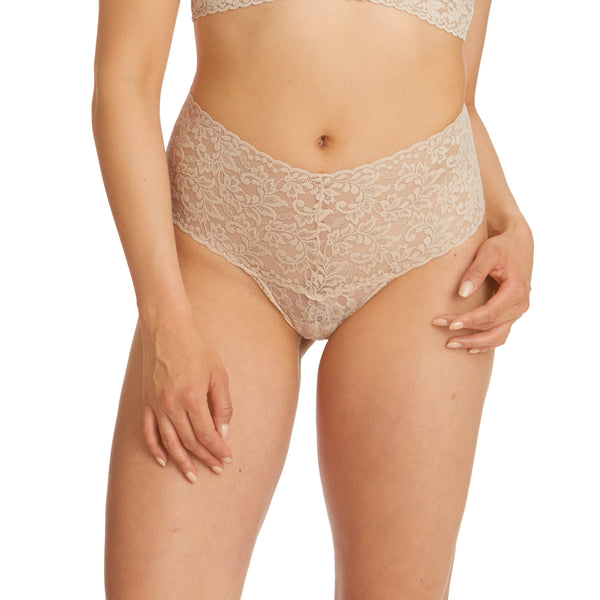 Hanky Panky Signature Lace Retro Thong - Chai - CURATED LINGERIE