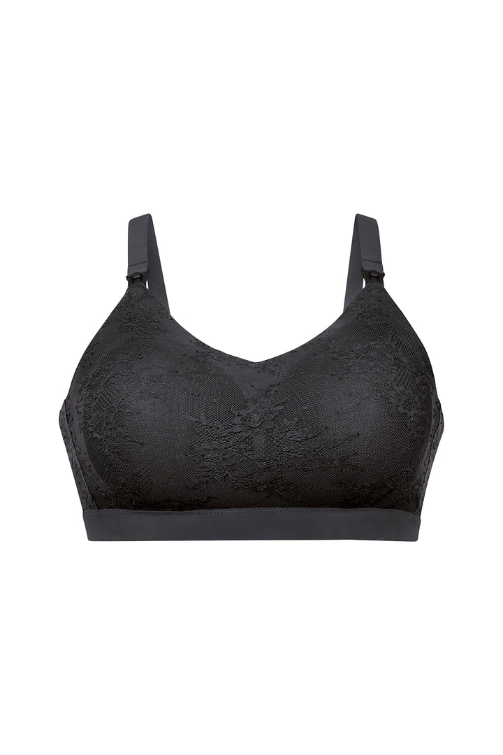 Anita Essential Lace Nursing Bra - Anthracite - CURATED LINGERIE