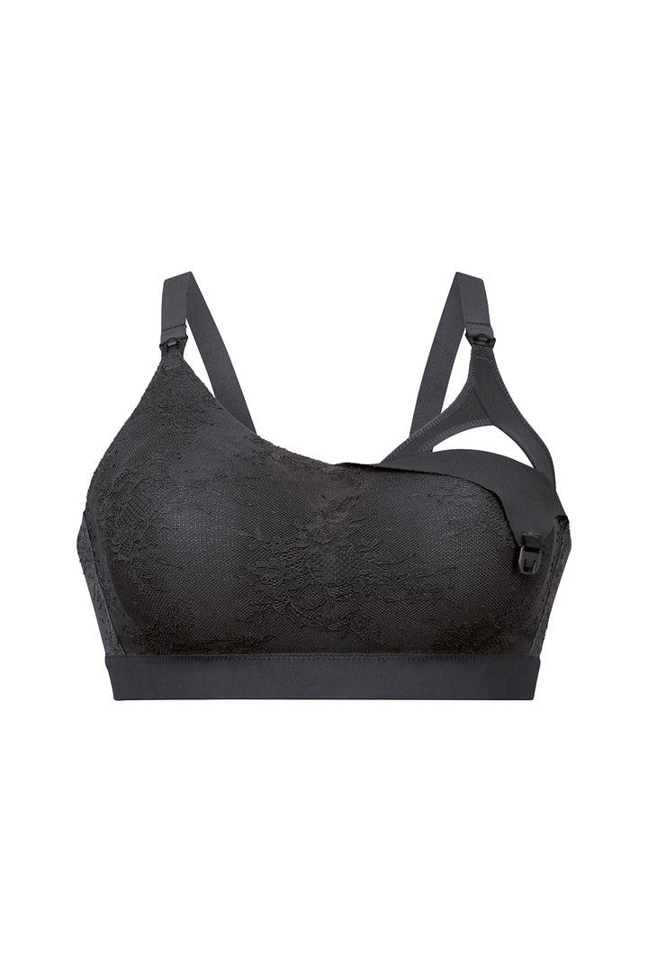 Anita Essential Lace Nursing Bra - Anthracite - CURATED LINGERIE