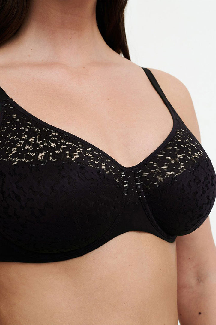 Chantelle Norah Full Cup Bra - Black - CURATED LINGERIE