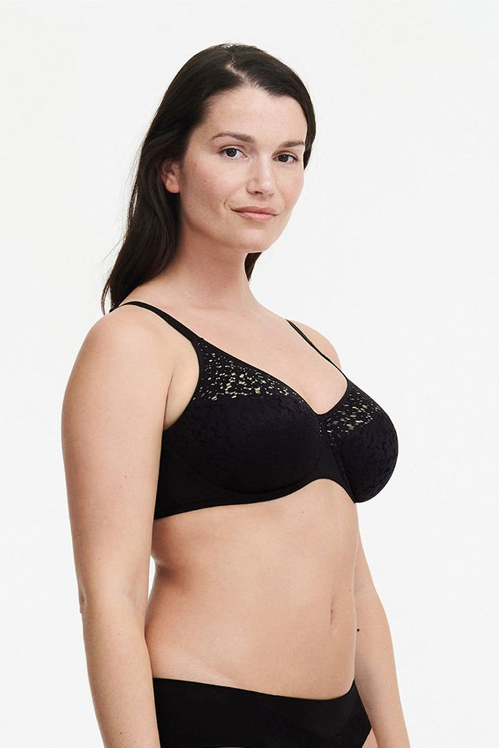 Chantelle Norah Full Cup Bra - Black - CURATED LINGERIE