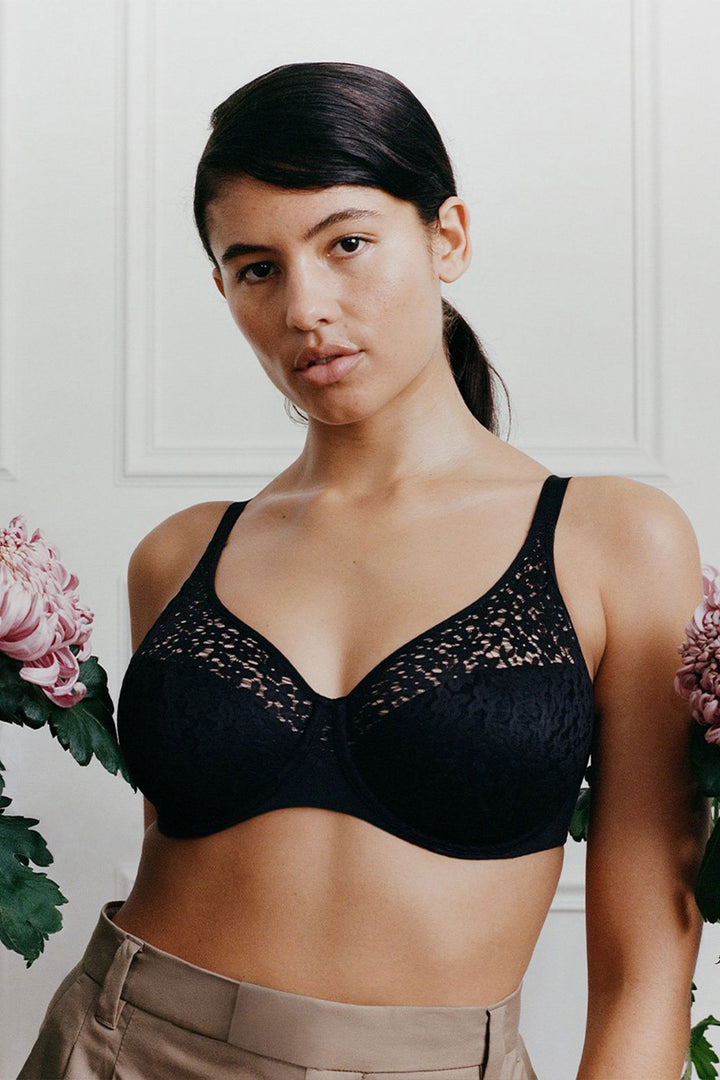Chantelle Norah Full Cup Bra - Black - CURATED LINGERIE