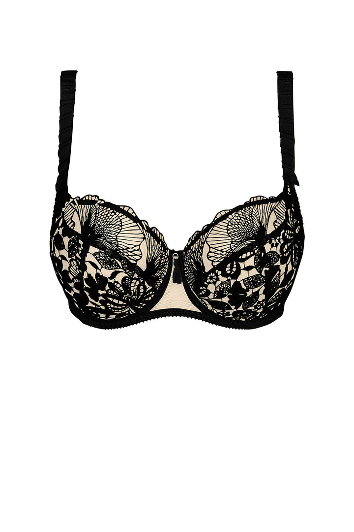 Empreinte Agathe Half Cup Bra - Black - CURATED LINGERIE