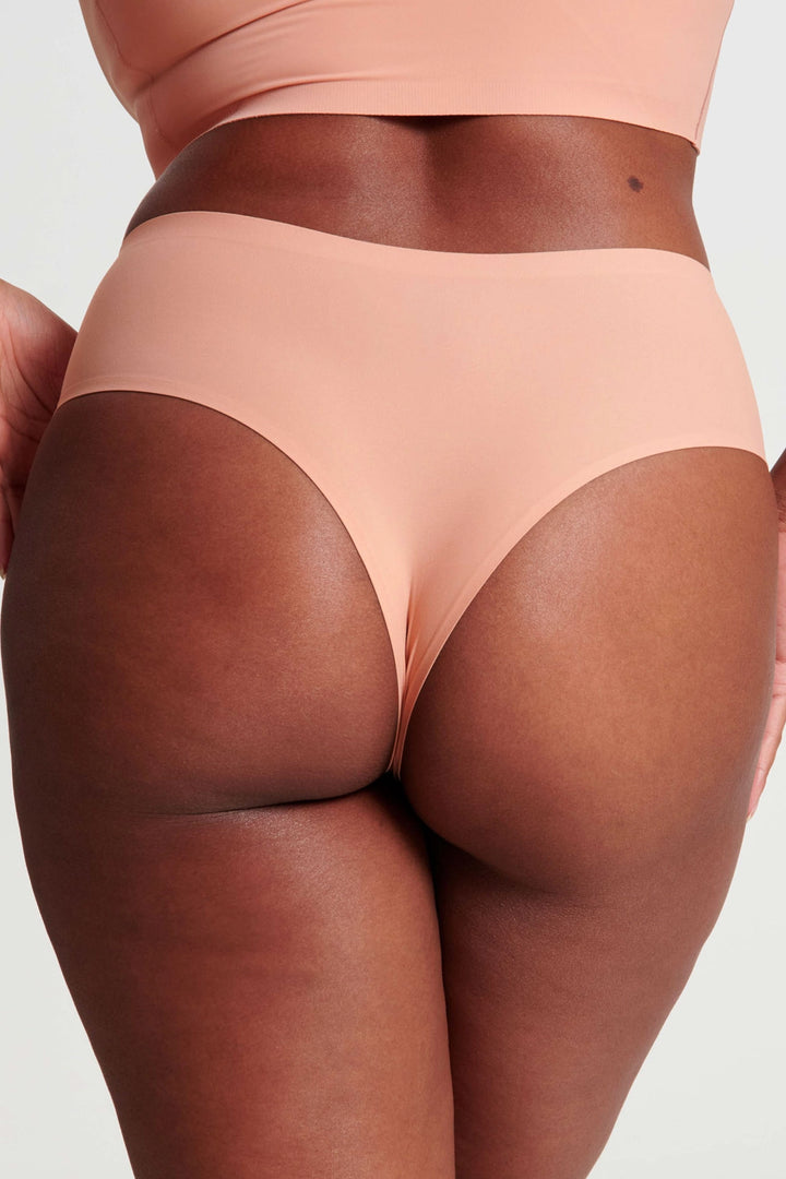 Evelyn & Bobbie Hi-Waist Thong - Himalayan Salt - CURATED LINGERIE