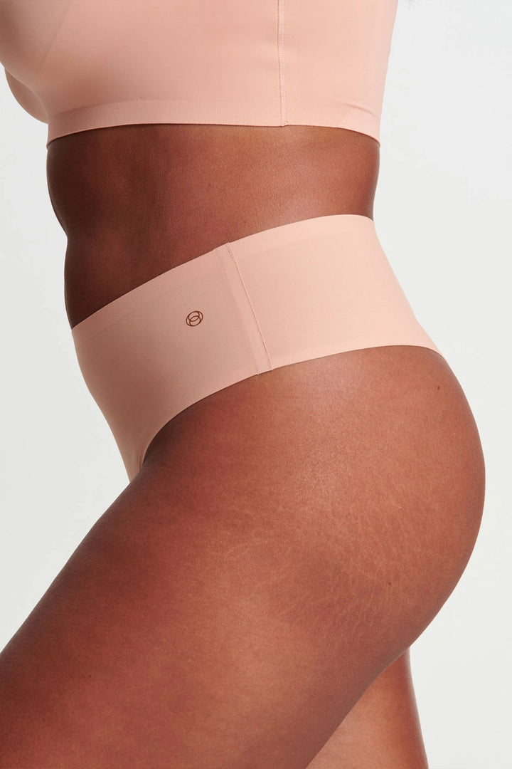 Evelyn & Bobbie Hi-Waist Thong - Himalayan Salt - CURATED LINGERIE