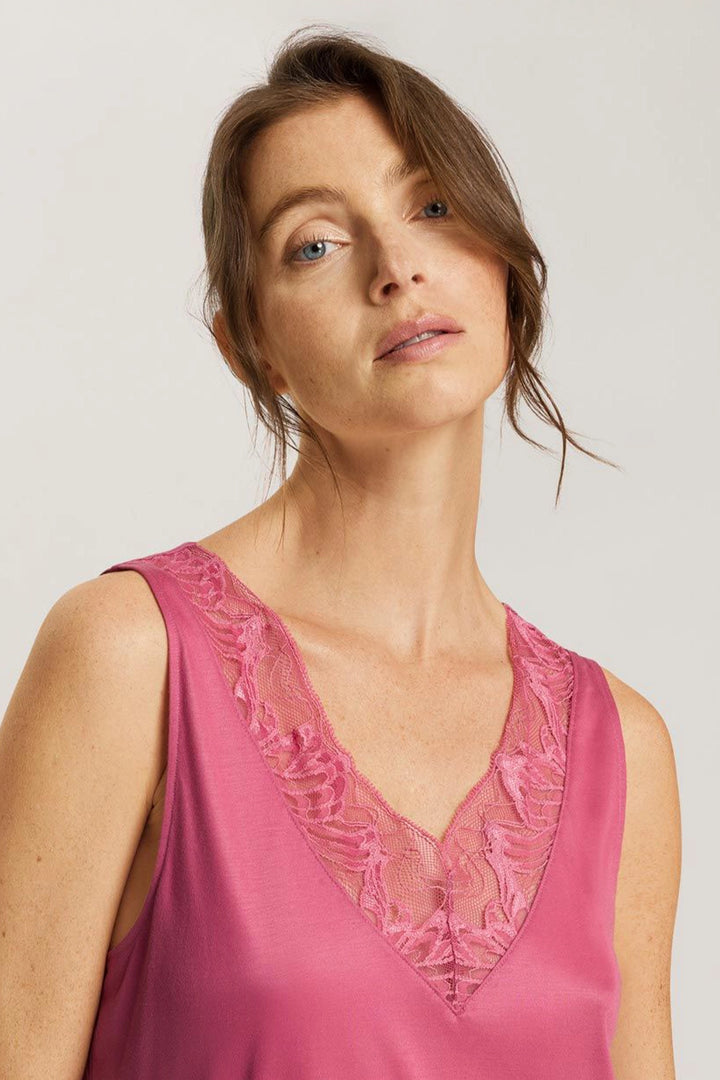 HANRO Eva NW Nightdress - Rose Wine - CURATED LINGERIE