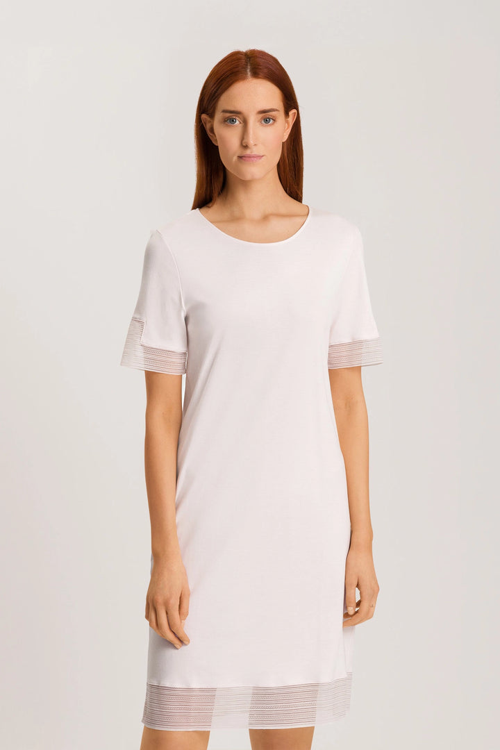 HANRO Sophie Nightdress - Rose Cream - CURATED LINGERIE