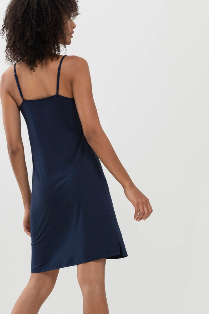 Mey Luise Spaghetti Strap Chemise - Night Blue - CURATED LINGERIE