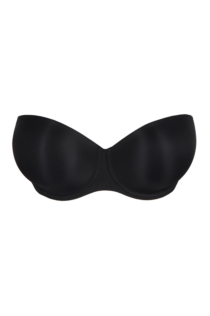 PrimaDonna Figuras Strapless Bra - Charcoal - CURATED LINGERIE