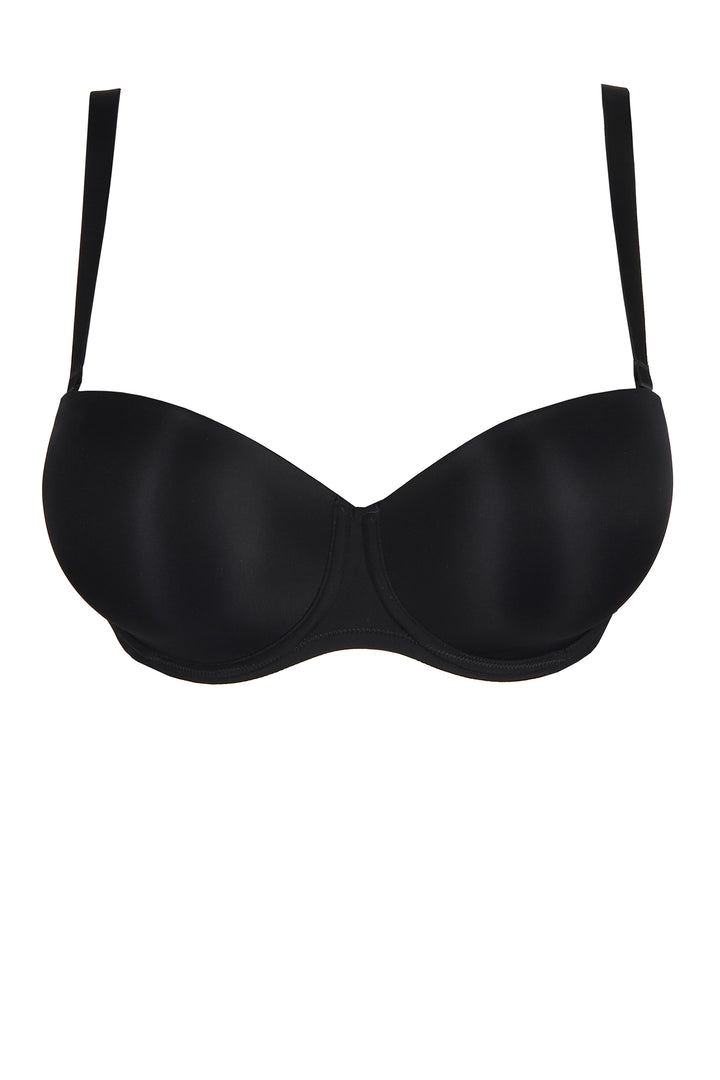 PrimaDonna Figuras Strapless Bra - Charcoal - CURATED LINGERIE