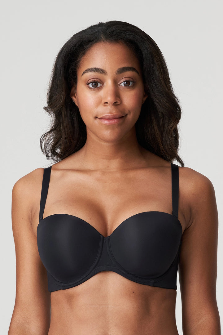 PrimaDonna Figuras Strapless Bra - Charcoal - CURATED LINGERIE