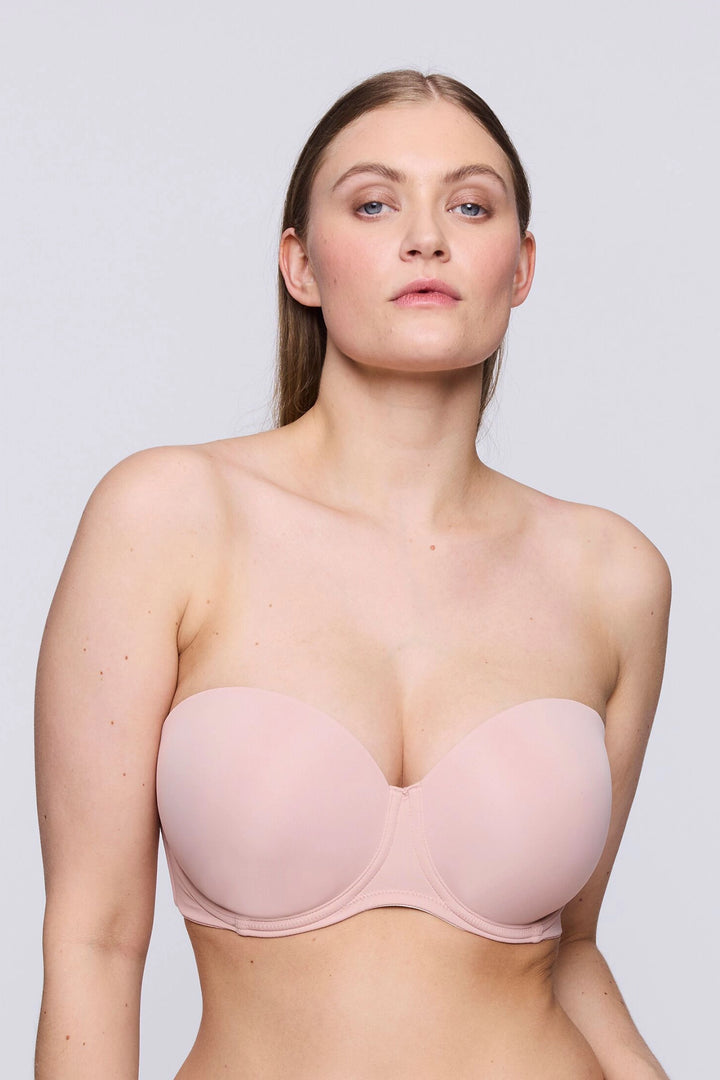 PrimaDonna Figuras Strapless Bra - Powder Rose - CURATED LINGERIE