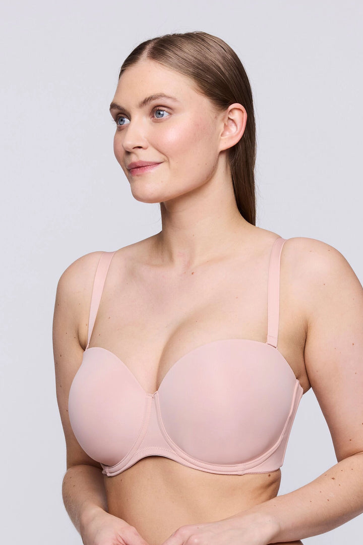 PrimaDonna Figuras Strapless Bra - Powder Rose - CURATED LINGERIE