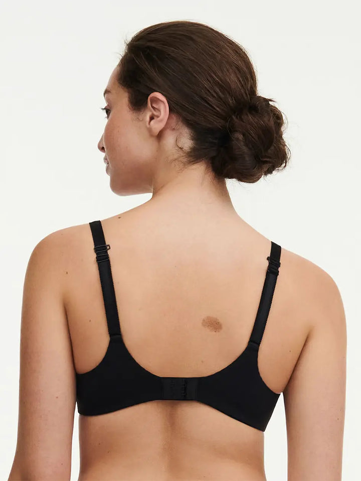 Chantelle Norah Chic Plunge T-Shirt Bra - Black - CURATED LINGERIE